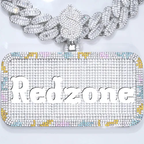 CUSTOM LETTER NECKLACE 3D COLORFUL SQUARE sold by The GUU Shop