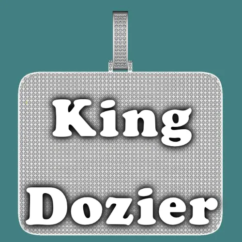 CUSTOM LETTER NECKLACE 3D BIG SQUARE sold by The GUU Shop