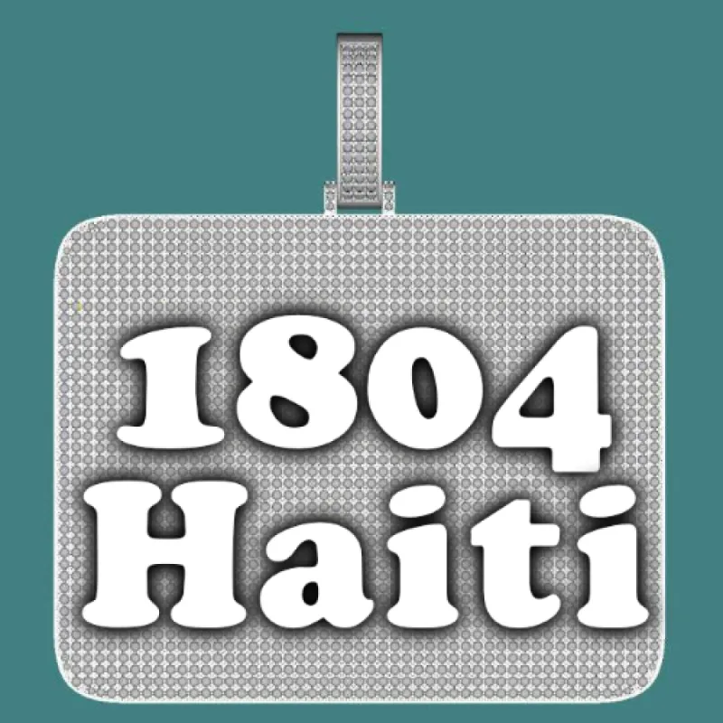 CUSTOM LETTER NECKLACE 3D BIG SQUARE sold by The GUU Shop