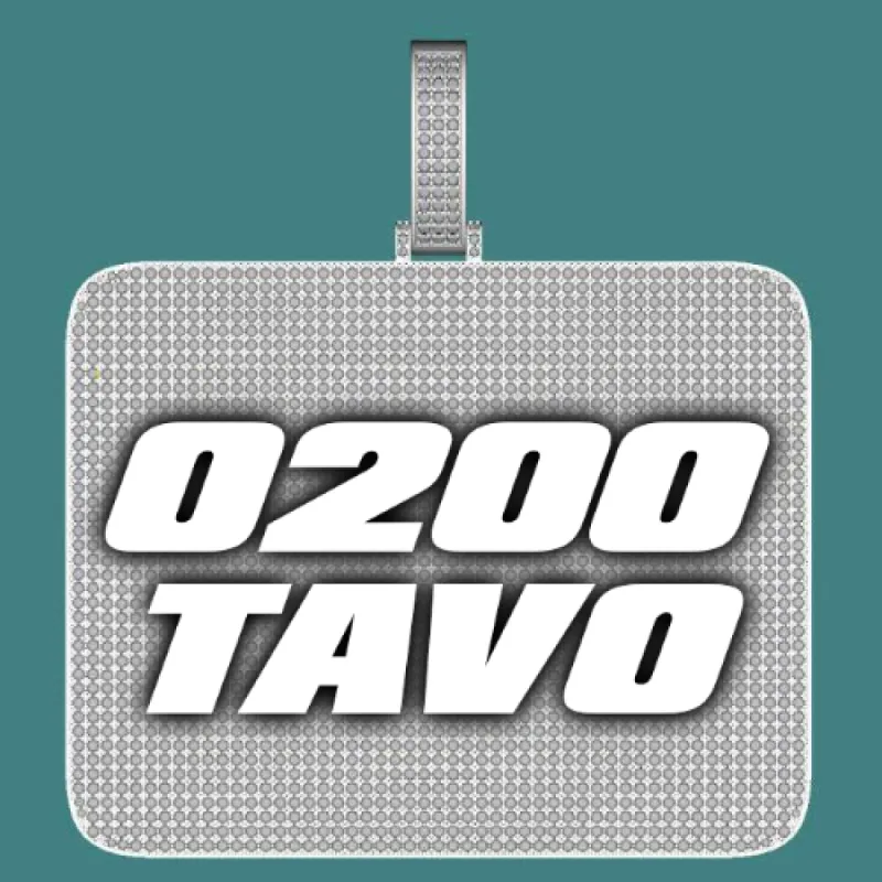 CUSTOM LETTER NECKLACE 3D BIG SQUARE sold by The GUU Shop