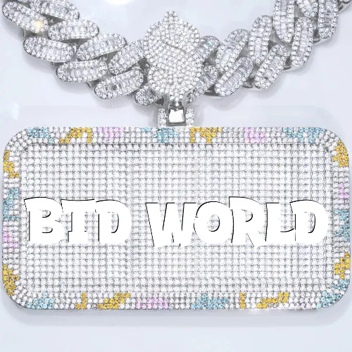 CUSTOM LETTER NECKLACE 3D COLORFUL SQUARE sold by The GUU Shop