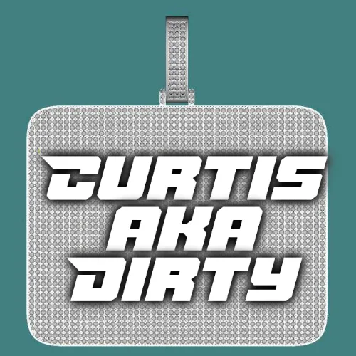 CUSTOM LETTER NECKLACE 3D BIG SQUARE sold by The GUU Shop