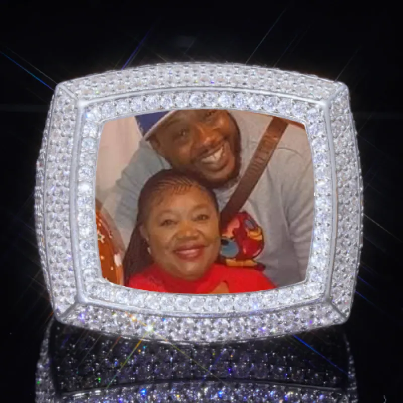 3D CUSTOM PICTURE ICED RING sold by The GUU Shop