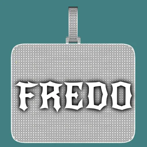 CUSTOM LETTER NECKLACE 3D BIG SQUARE sold by The GUU Shop