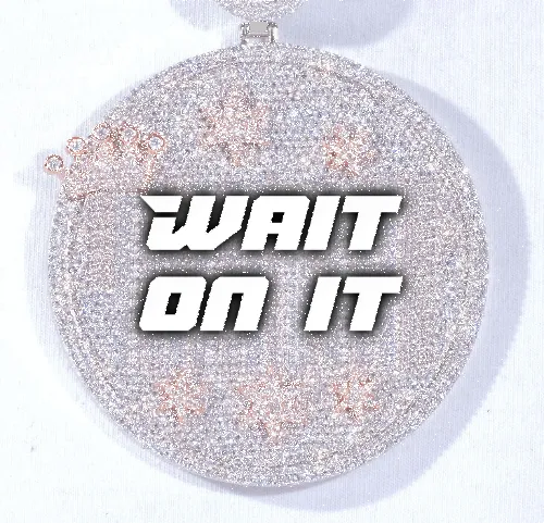 CUSTOM LETTER NECKLACE 3D BIG CROWN DISC sold by The GUU Shop