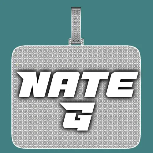 CUSTOM LETTER NECKLACE 3D BIG SQUARE sold by The GUU Shop