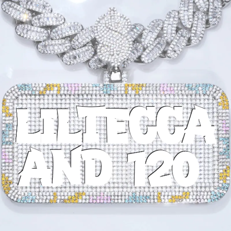 CUSTOM LETTER NECKLACE 3D COLORFUL SQUARE made by The GUU Shop