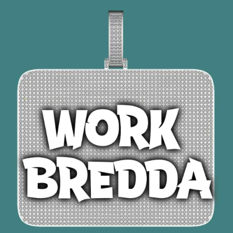 CUSTOM LETTER NECKLACE 3D BIG SQUARE sold by The GUU Shop