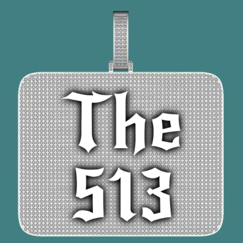 CUSTOM LETTER NECKLACE 3D BIG SQUARE sold by The GUU Shop