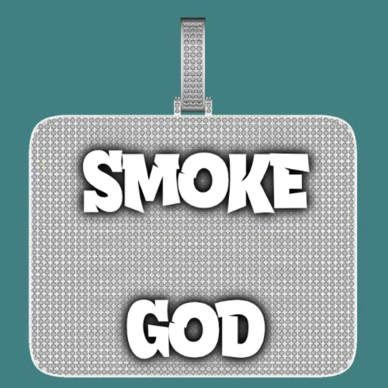 CUSTOM LETTER NECKLACE 3D BIG SQUARE sold by The GUU Shop