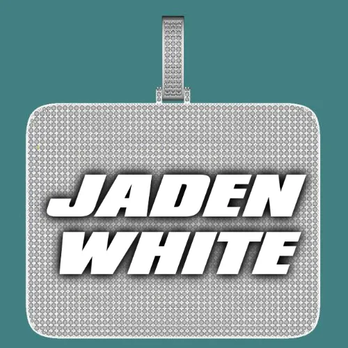 CUSTOM LETTER NECKLACE 3D BIG SQUARE sold by The GUU Shop