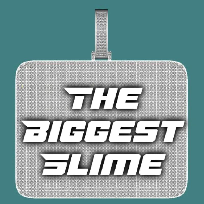 CUSTOM LETTER NECKLACE 3D BIG SQUARE sold by The GUU Shop