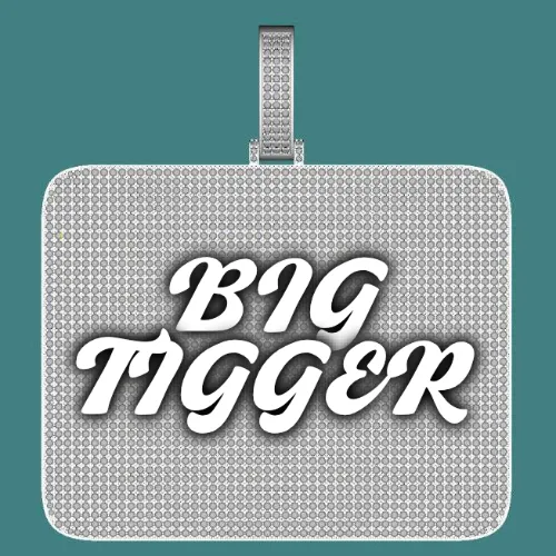 CUSTOM LETTER NECKLACE 3D BIG SQUARE sold by The GUU Shop