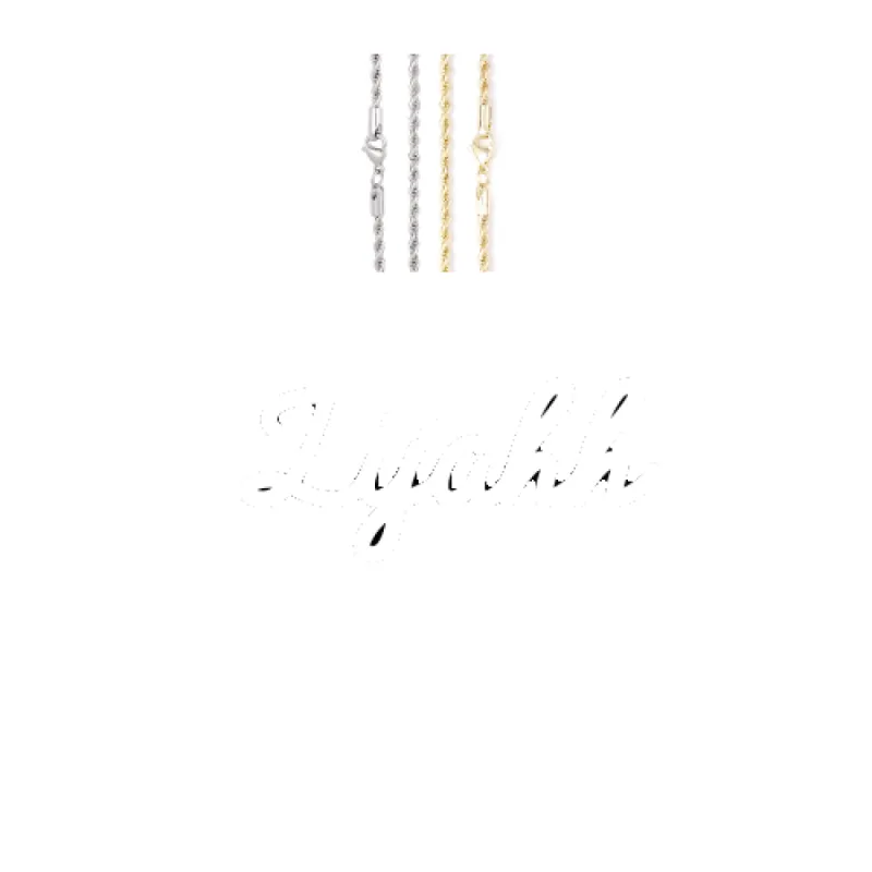 Script Custom Letter Necklace sold by The GUU Shop