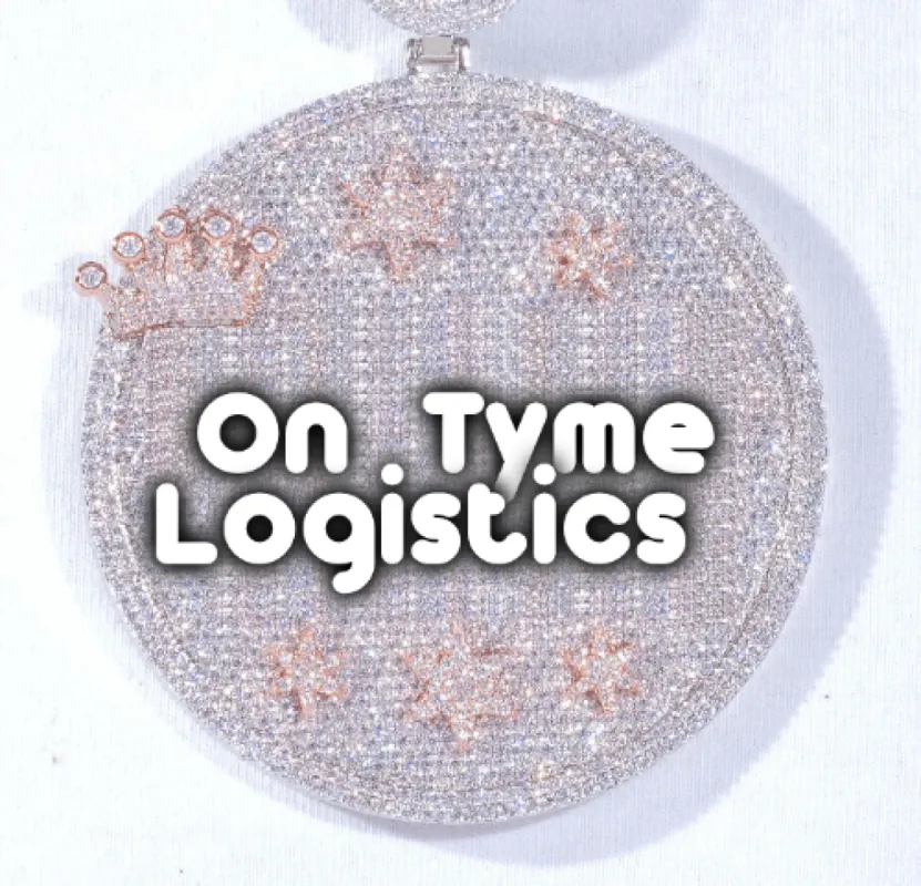 CUSTOM LETTER NECKLACE 3D BIG CROWN DISC sold by The GUU Shop