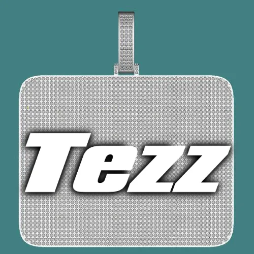 CUSTOM LETTER NECKLACE 3D BIG SQUARE sold by The GUU Shop