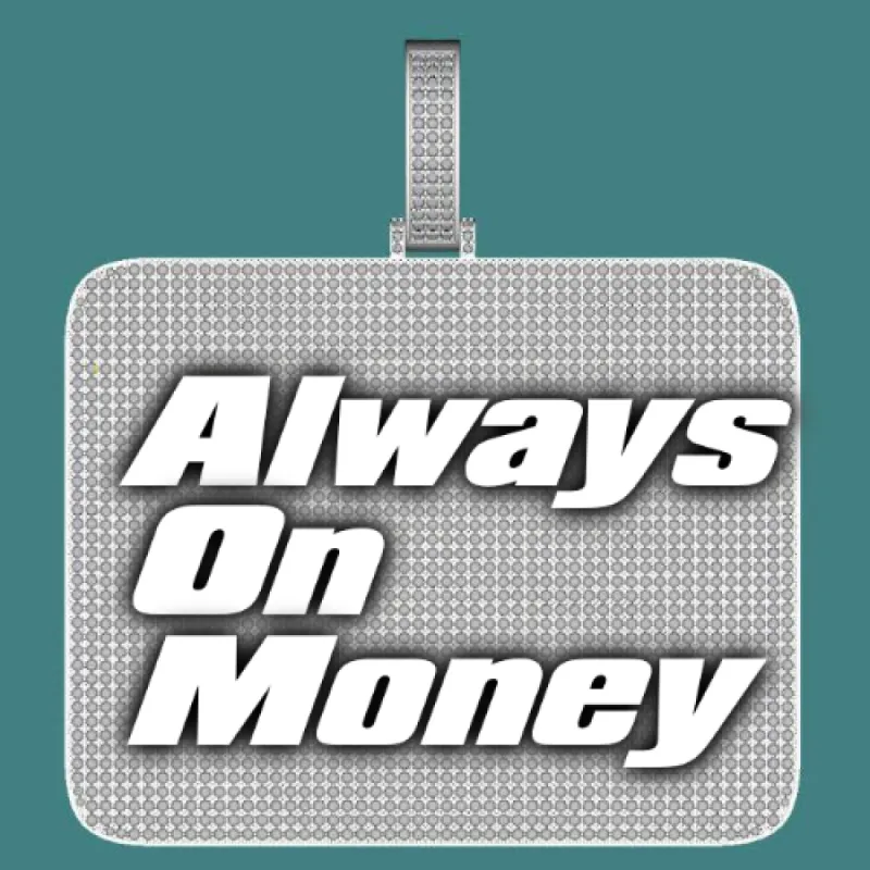 CUSTOM LETTER NECKLACE 3D BIG SQUARE sold by The GUU Shop