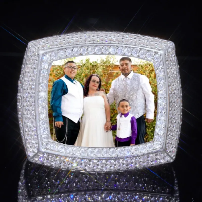 3D CUSTOM PICTURE ICED RING sold by The GUU Shop