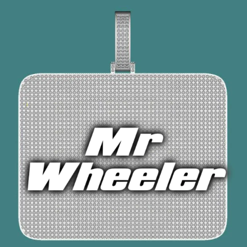 CUSTOM LETTER NECKLACE 3D BIG SQUARE sold by The GUU Shop