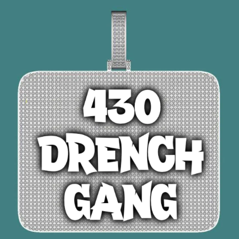 CUSTOM LETTER NECKLACE 3D BIG SQUARE sold by The GUU Shop