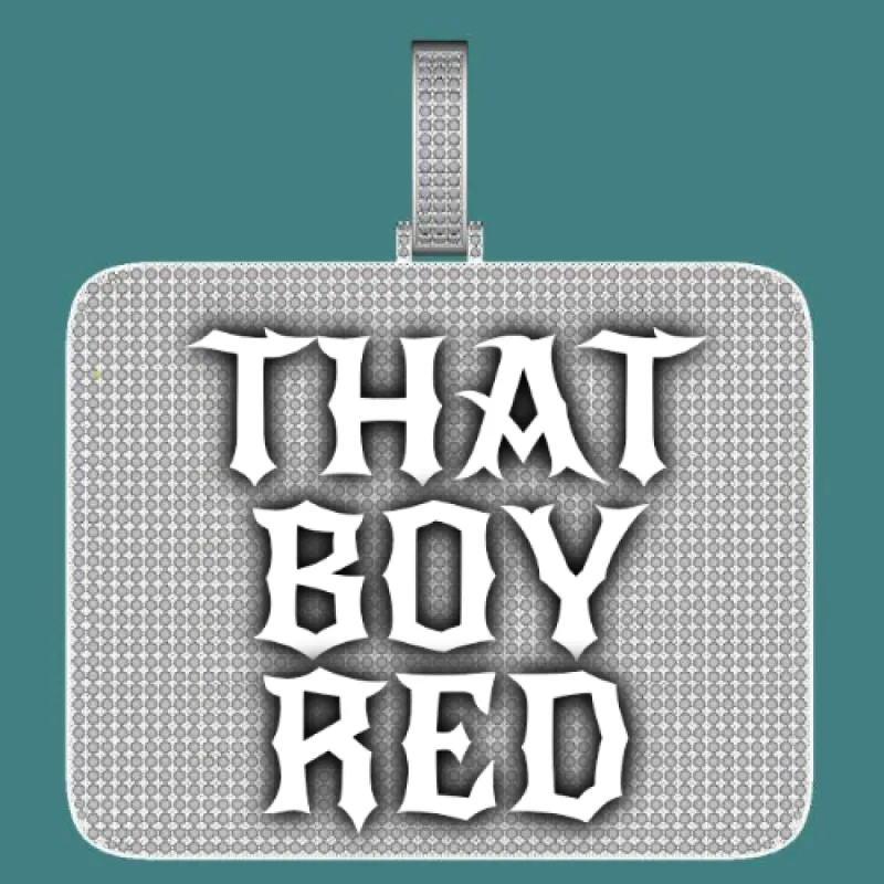 CUSTOM LETTER NECKLACE 3D BIG SQUARE sold by The GUU Shop