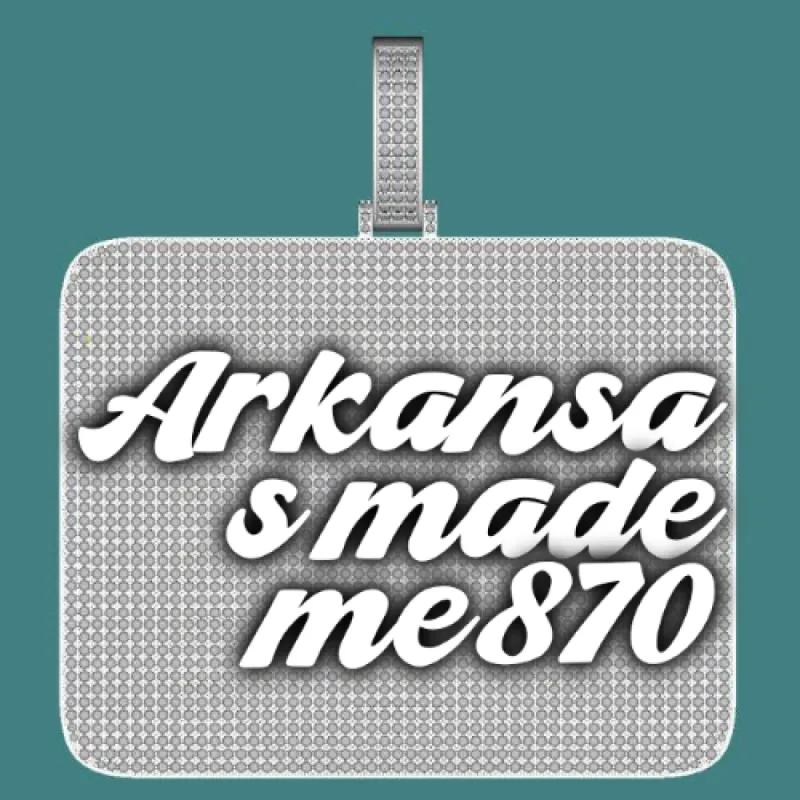 CUSTOM LETTER NECKLACE 3D BIG SQUARE sold by The GUU Shop