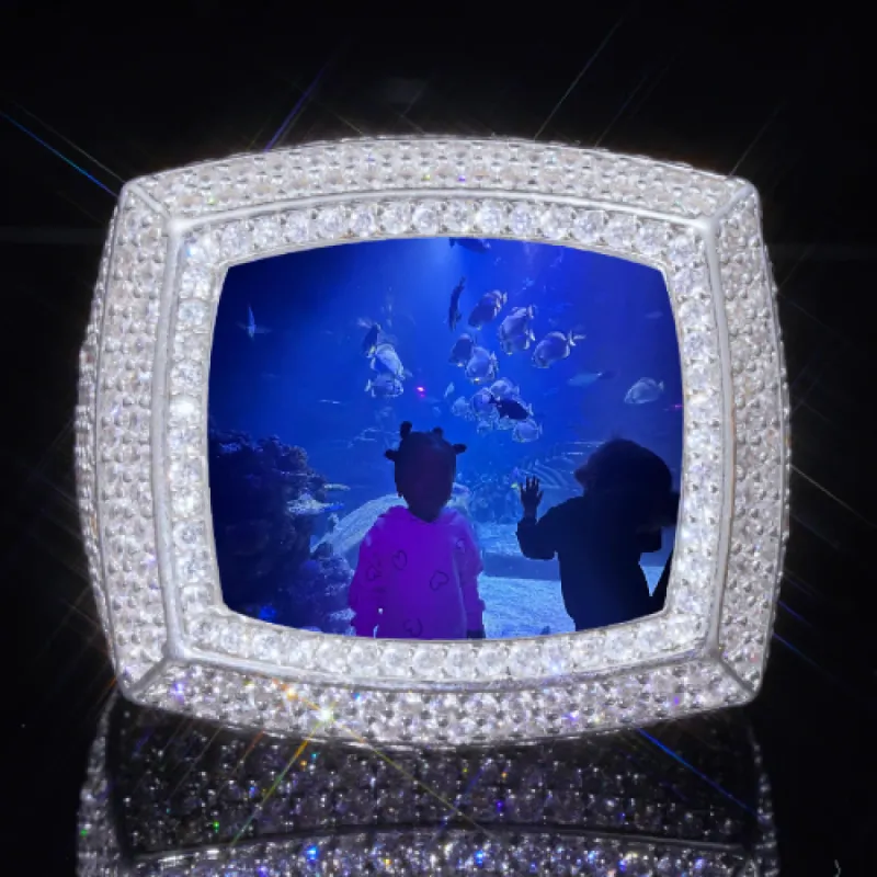 3D CUSTOM PICTURE ICED RING sold by The GUU Shop