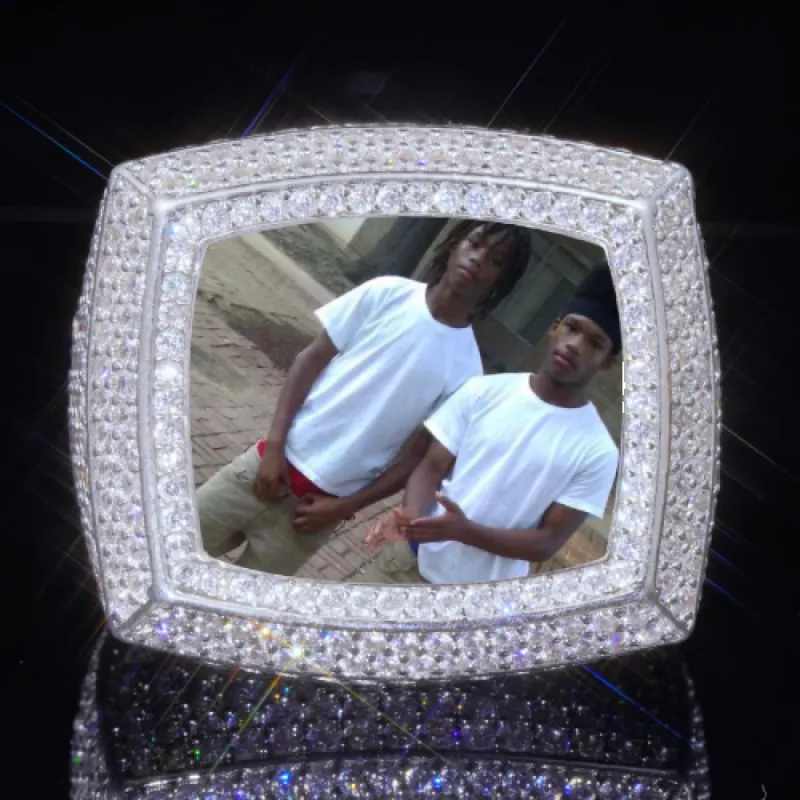 3D CUSTOM PICTURE ICED RING sold by The GUU Shop