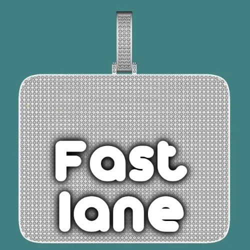 CUSTOM LETTER NECKLACE 3D BIG SQUARE sold by The GUU Shop