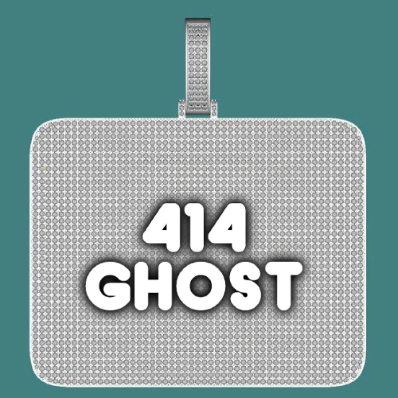 CUSTOM LETTER NECKLACE 3D BIG SQUARE sold by The GUU Shop