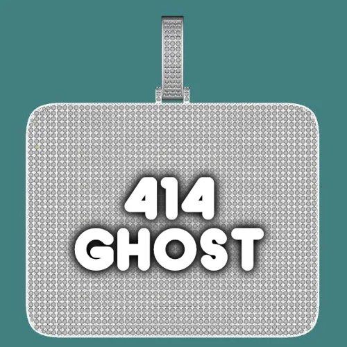 CUSTOM LETTER NECKLACE 3D BIG SQUARE sold by The GUU Shop