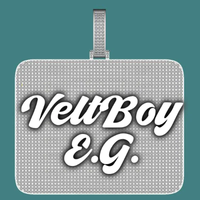 CUSTOM LETTER NECKLACE 3D BIG SQUARE sold by The GUU Shop