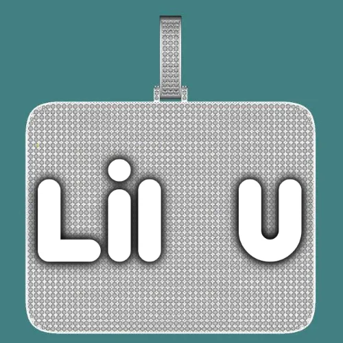 CUSTOM LETTER NECKLACE 3D BIG SQUARE sold by The GUU Shop