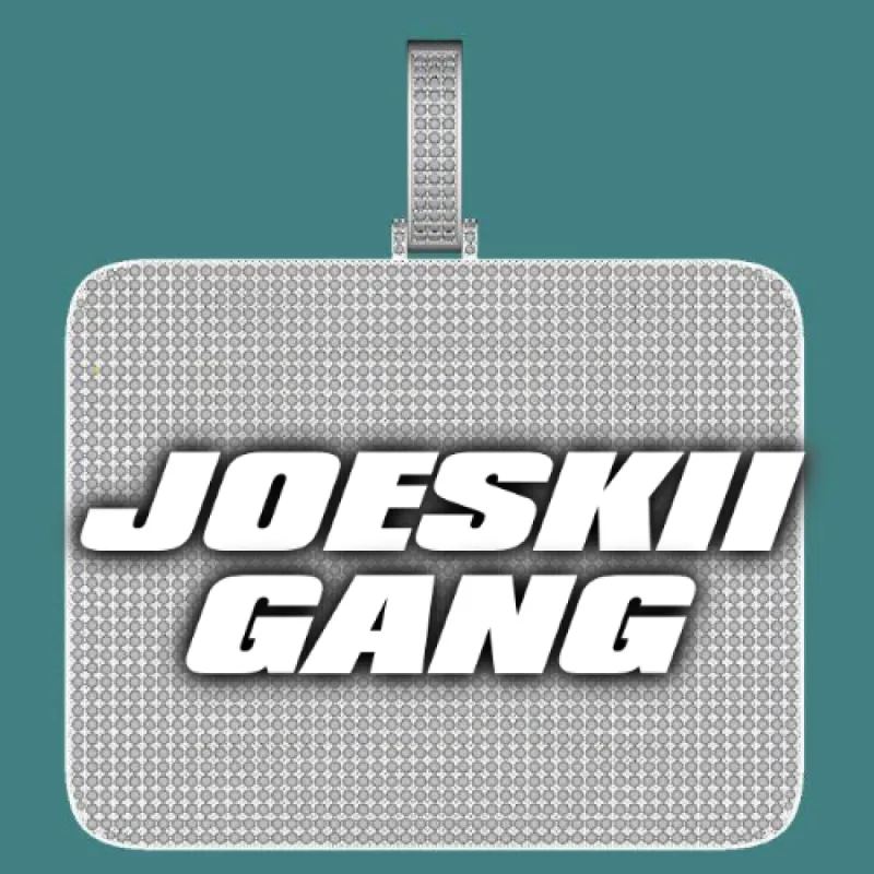 CUSTOM LETTER NECKLACE 3D BIG SQUARE sold by The GUU Shop