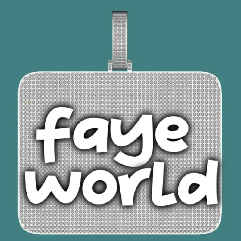 CUSTOM LETTER NECKLACE 3D BIG SQUARE sold by The GUU Shop