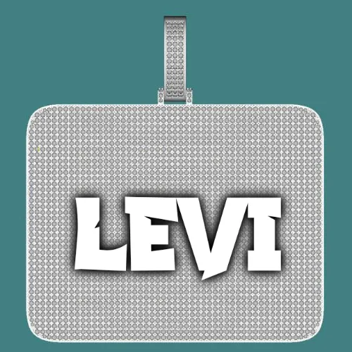 CUSTOM LETTER NECKLACE 3D BIG SQUARE sold by The GUU Shop