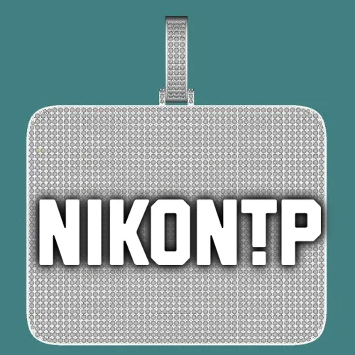 CUSTOM LETTER NECKLACE 3D BIG SQUARE sold by The GUU Shop