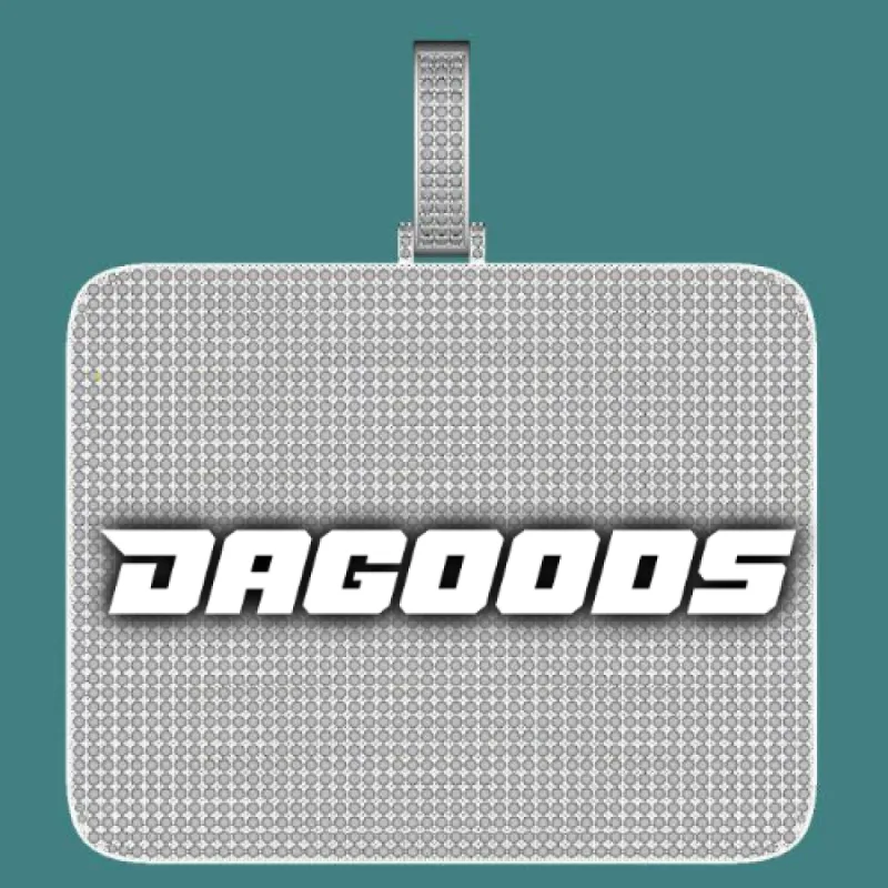 CUSTOM LETTER NECKLACE 3D BIG SQUARE sold by The GUU Shop