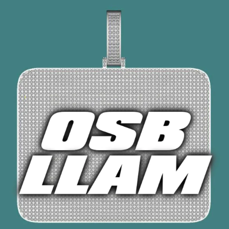 CUSTOM LETTER NECKLACE 3D BIG SQUARE sold by The GUU Shop