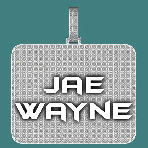 CUSTOM LETTER NECKLACE 3D BIG SQUARE sold by The GUU Shop