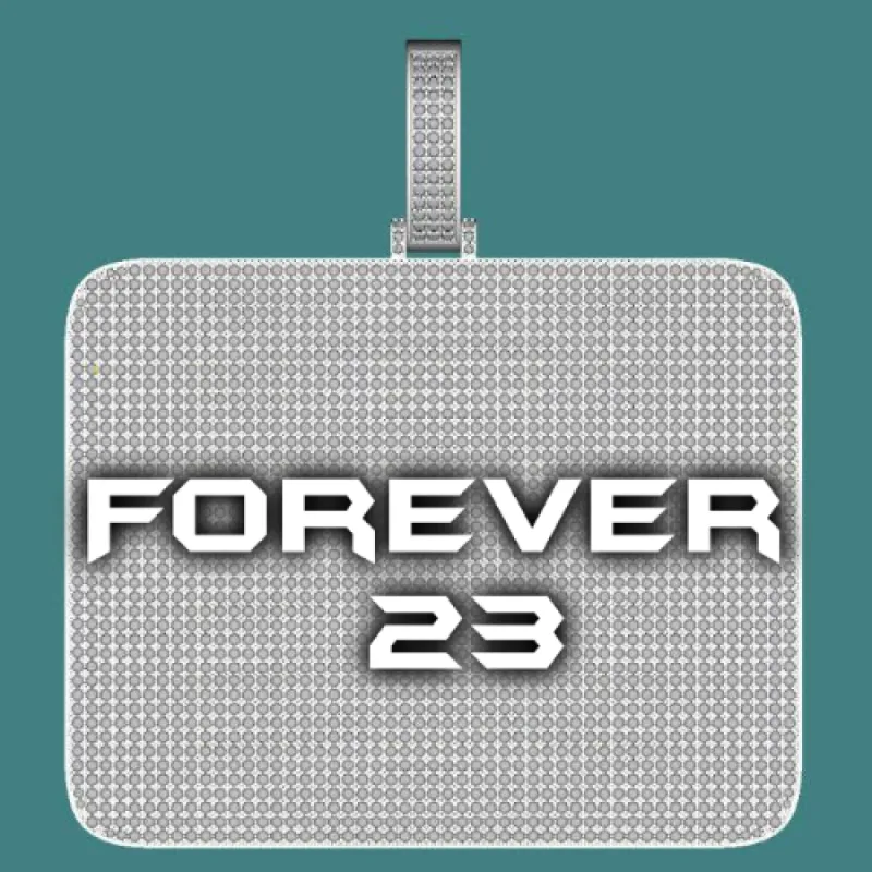 CUSTOM LETTER NECKLACE 3D BIG SQUARE sold by The GUU Shop