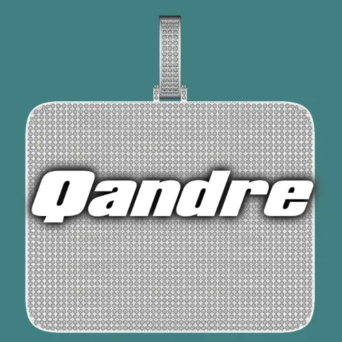 CUSTOM LETTER NECKLACE 3D BIG SQUARE sold by The GUU Shop