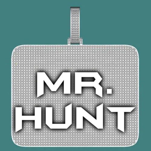 CUSTOM LETTER NECKLACE 3D BIG SQUARE sold by The GUU Shop