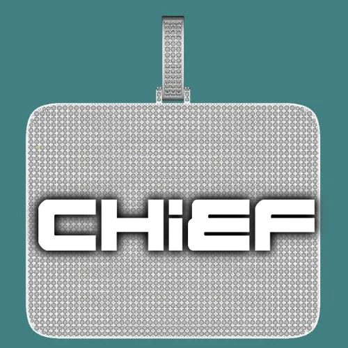 CUSTOM LETTER NECKLACE 3D BIG SQUARE sold by The GUU Shop