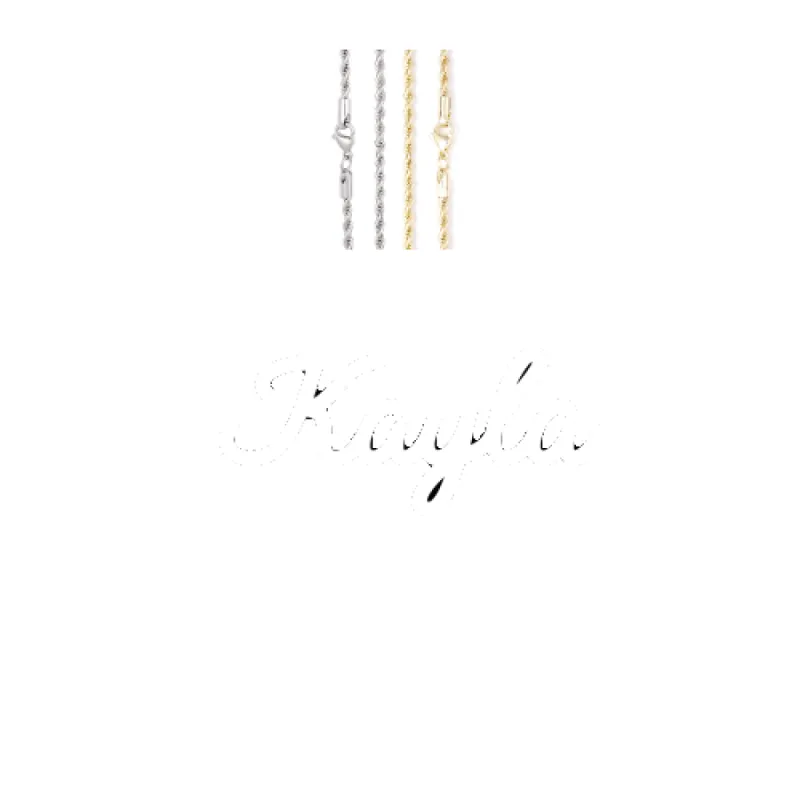 Script Custom Letter Necklace sold by The GUU Shop