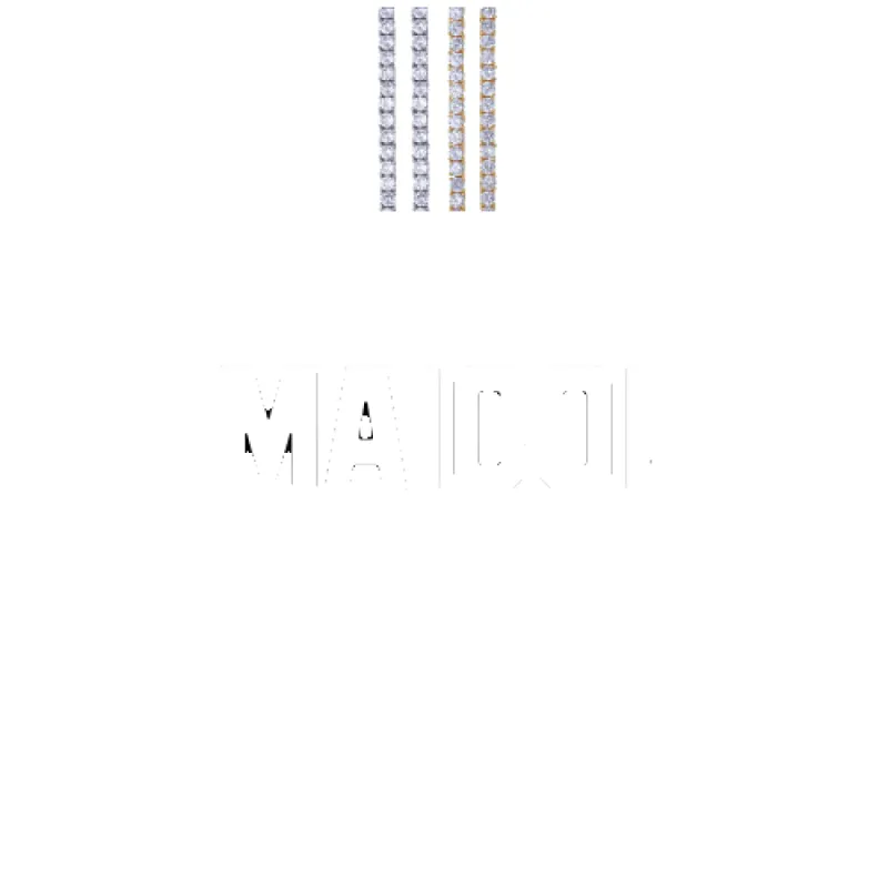 Custom Letters Baguette Two Layer Necklace made by The GUU Shop