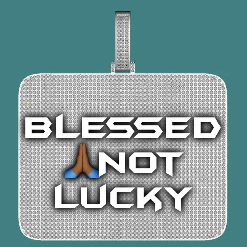 CUSTOM LETTER NECKLACE 3D BIG SQUARE sold by The GUU Shop