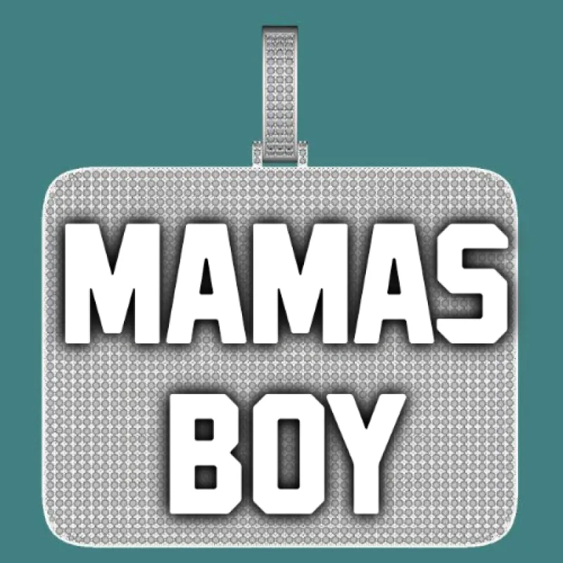 CUSTOM LETTER NECKLACE 3D BIG SQUARE sold by The GUU Shop