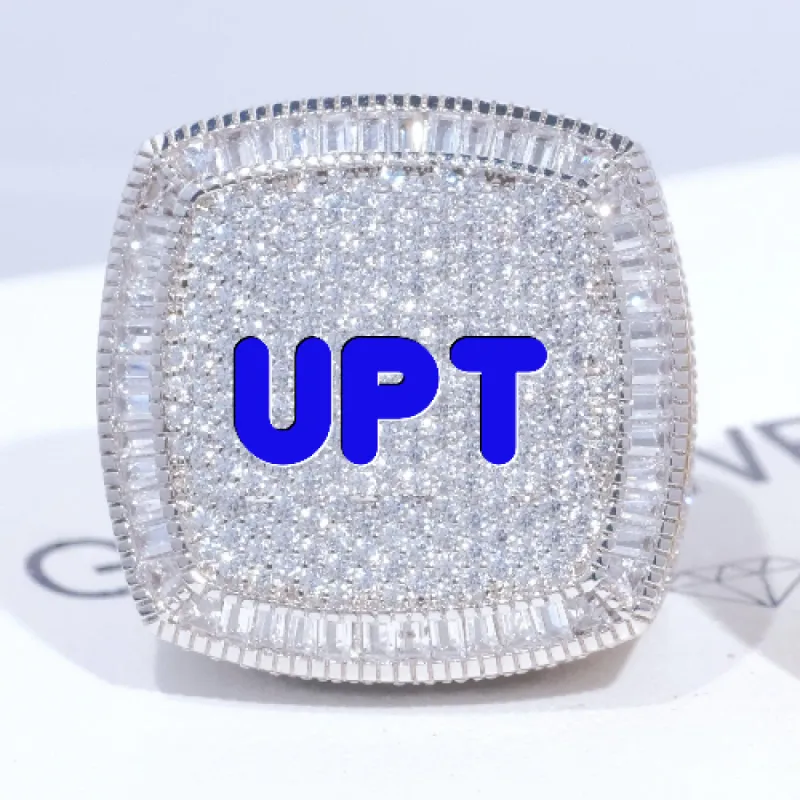 CUSTOM LETTER 3D ICED RING sold by The GUU Shop