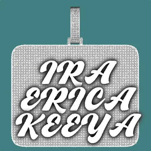 CUSTOM LETTER NECKLACE 3D BIG SQUARE sold by The GUU Shop